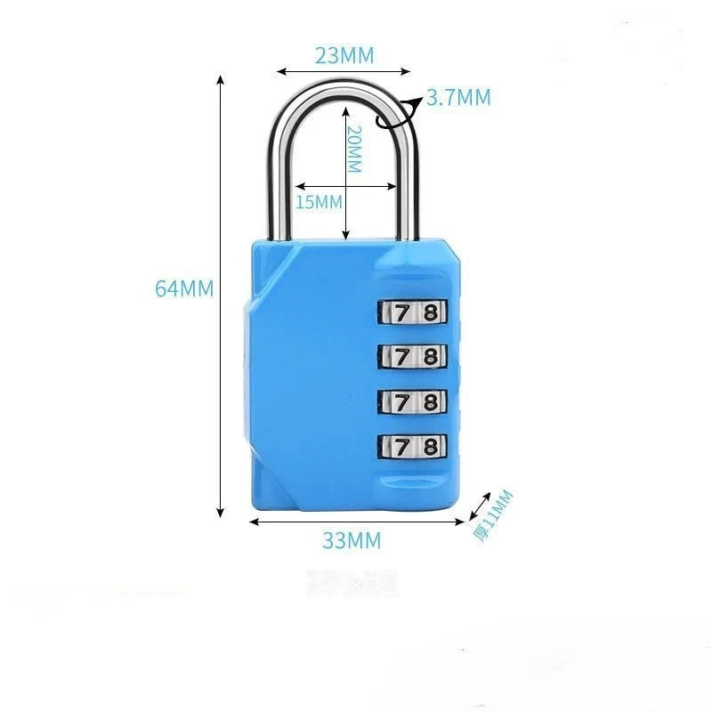 Heavy-Duty Waterproof Combination Padlock, 4-Digit Outdoor