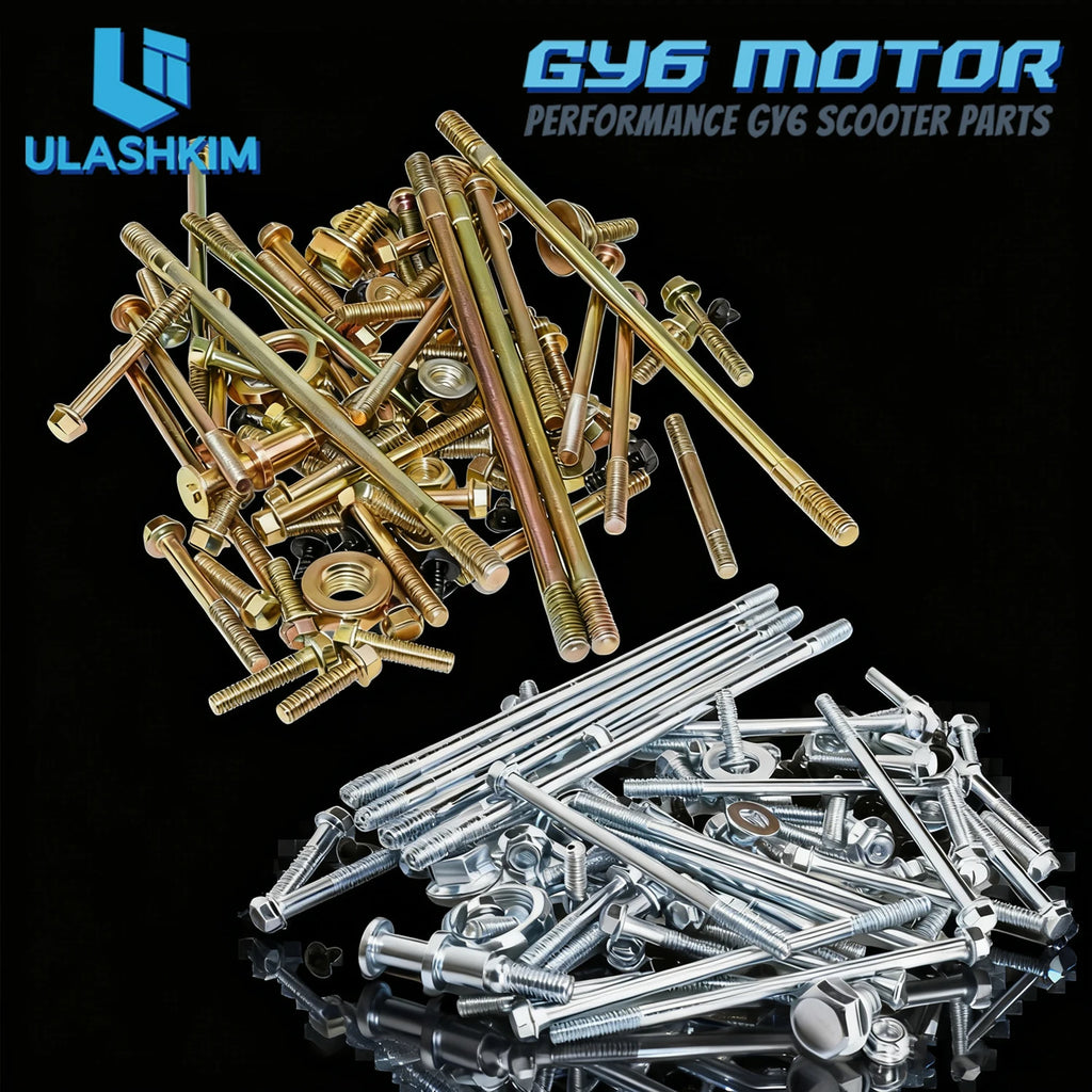 Grade 8.8 Complete Screw and Nut Set for GY6 50cc to 150cc Engines