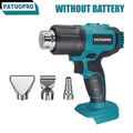 Cordless Hot Air Heat Gun Industrial Handheld Adjustable Temperature 18V (No Battery)