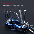 Portable Folding Hex Wrench Allen Set Metal Metric System Torx Hexagonal Spanner Screwdriver Hex Key High Quality Hand Tool