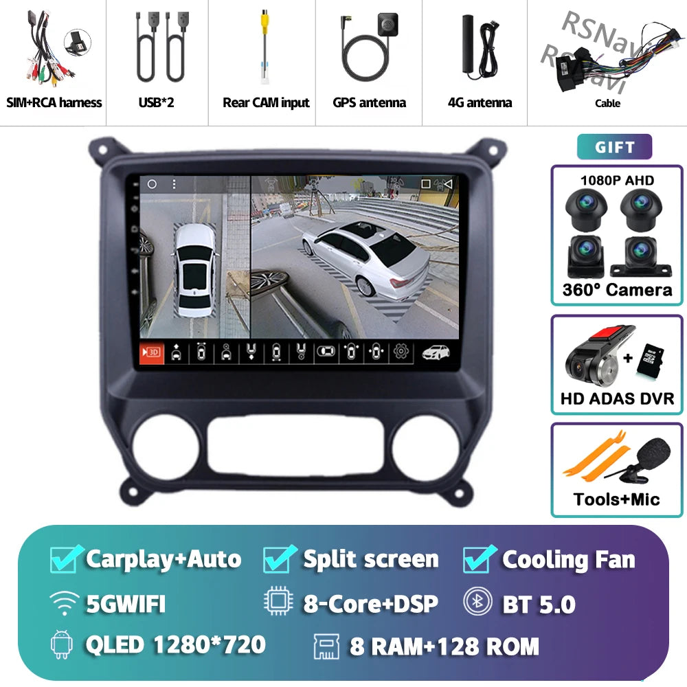Wireless CarPlay & Android Auto Receiver for Chevy Silverado 2013-2019 - image 25