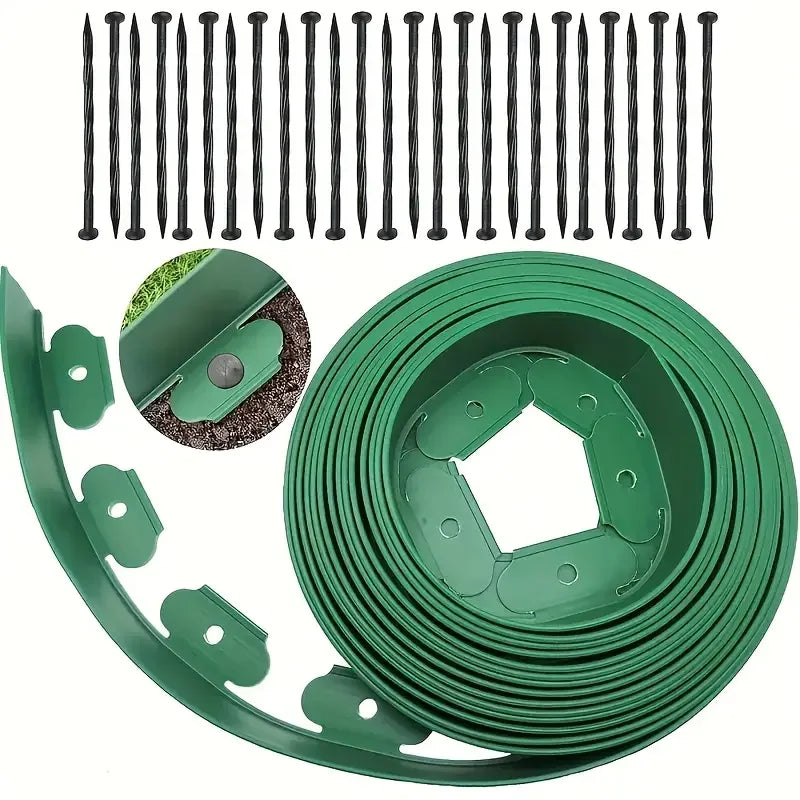 10M L-Shaped Heavy-Duty Lawn Edging – Landscape Border