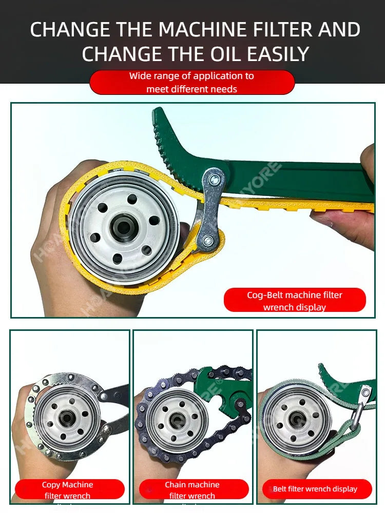 Engine oil filter wrench adjustable filter disassembly wrench automotive filter belt chain disassembly special tool