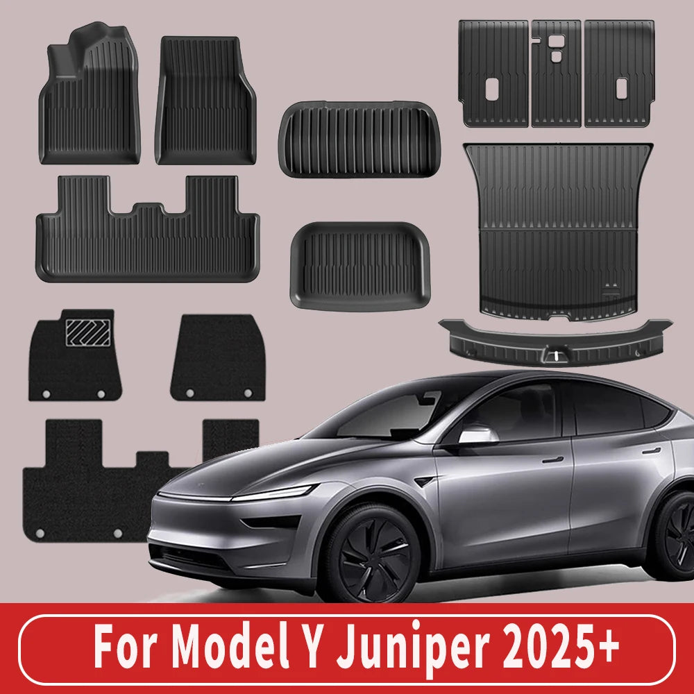 All-Weather TPE Floor Mats & Cargo Liner for Tesla Model Y 2025+