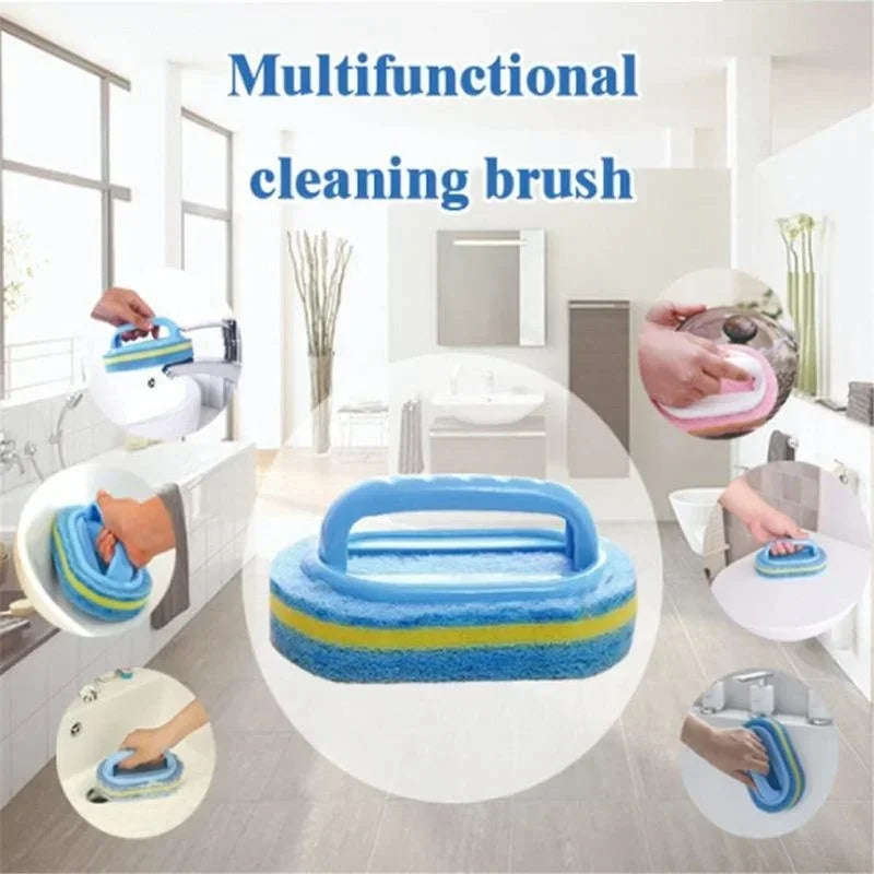 Sponge Scrub Brush with Handle – Bathtub & Tile Cleaner