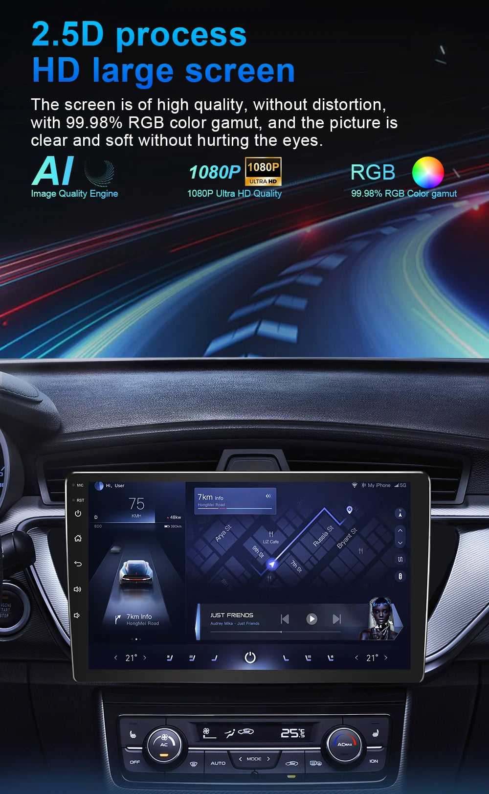 10-Inch Android Car Radio for 2008-2012 Dodge Ram 1500 - image 20