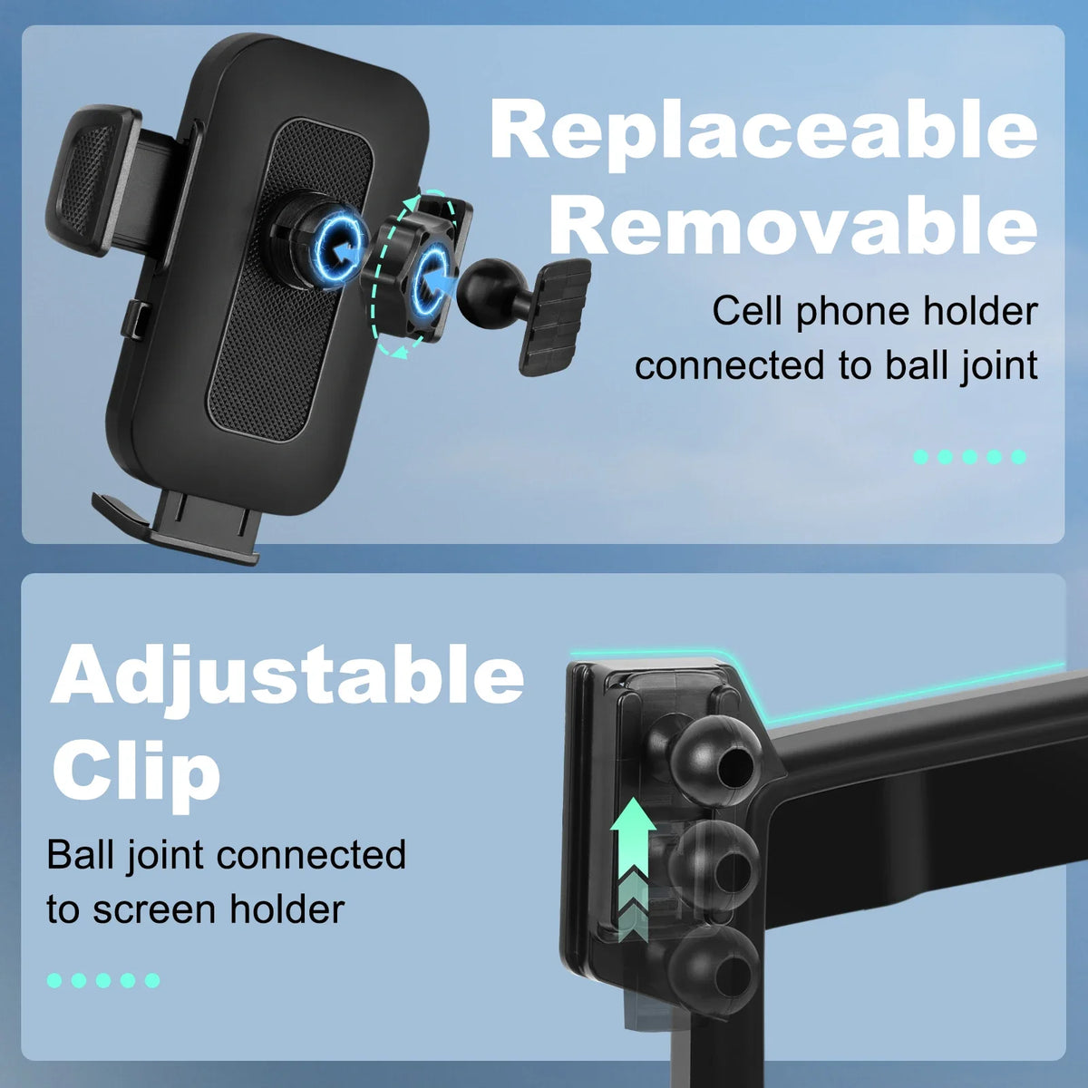 Screen-Mount Phone Holder for RAV4 2019-2025