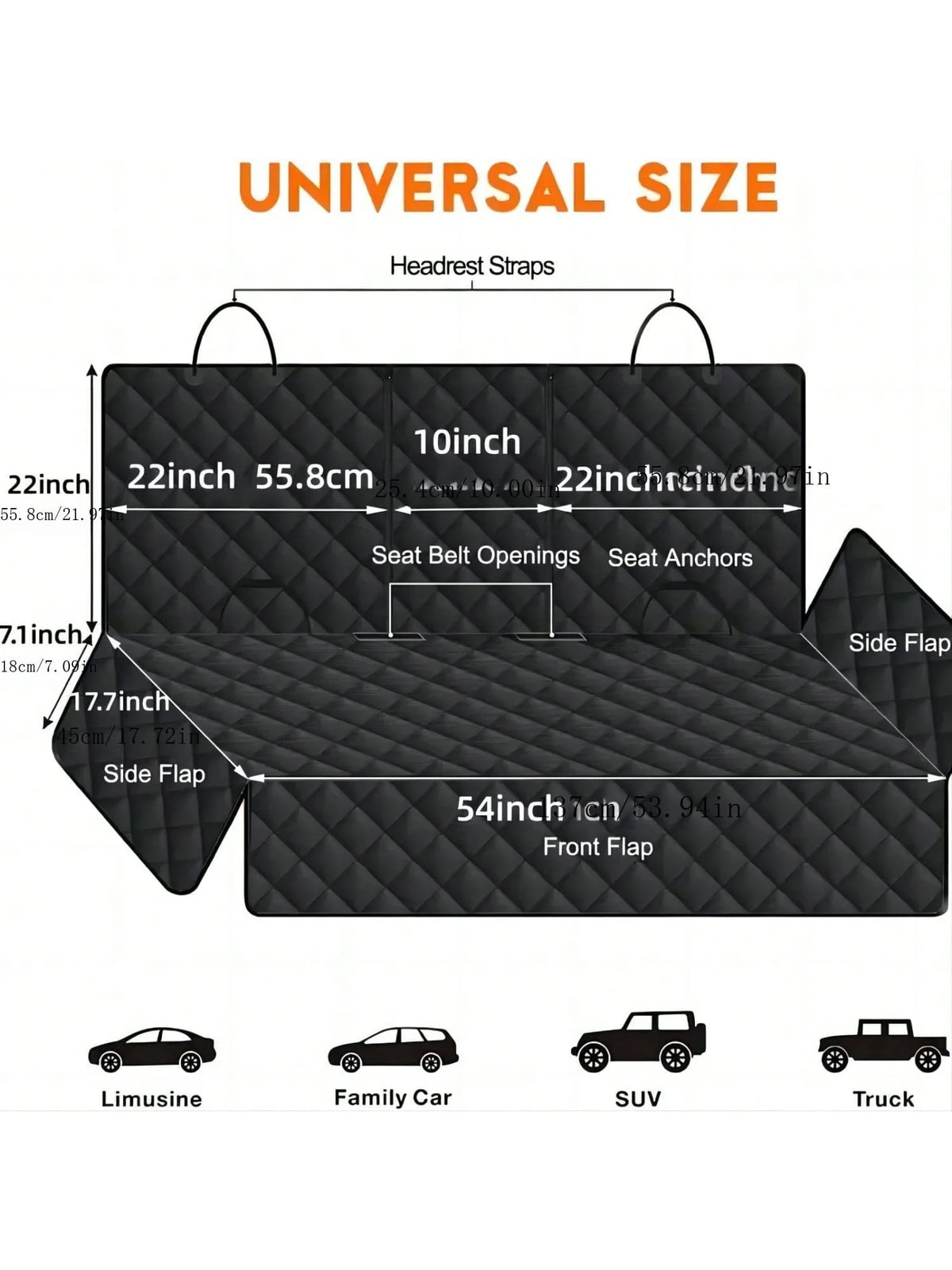 Waterproof Dog Car Seat Cover with Armrest – Pet Car Seat Protector - image 5
