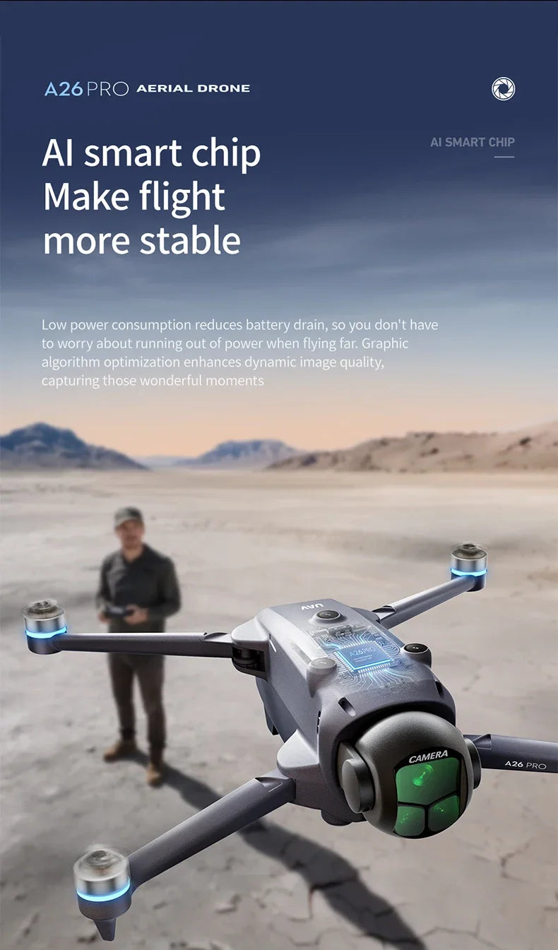 Lenovo A26 Pro 8K Triple Camera GPS Brushless Obstacle Avoidance Drone - image 20