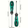 An ergonomic magnetic screwdriver set, including cross-head and flat-head types, designed to be anti-static with strong magnetic