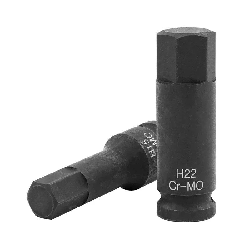 1/2 Inch Drive Impact Hex Bit Socket Set Allen Key Metric H4 to H19