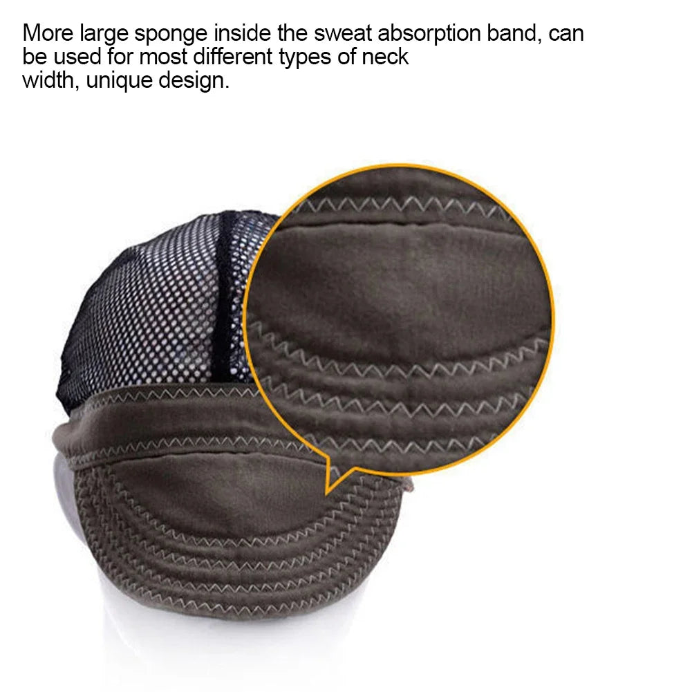 Cotton Welding Cap Hat Sweat Absorption Welders Retardant Helmet Adjustable Application To Welding Safety Protective Helmet