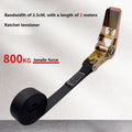 Heavy-Duty Ratchet Tie-Down Straps Adjustable with Metal Hooks for Front Loads