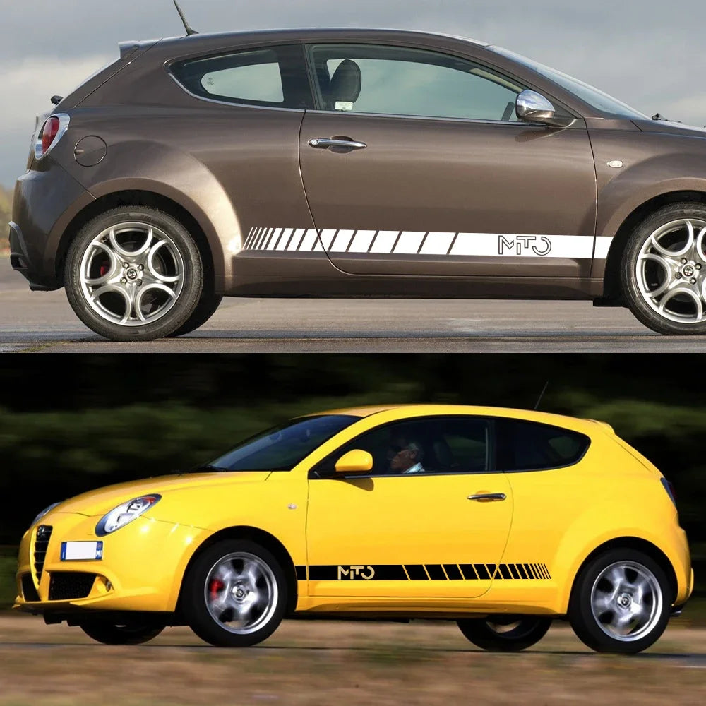 Alfa Romeo Mito Side Skirt Decals - 2pcs Vinyl Sticker Set - image 4