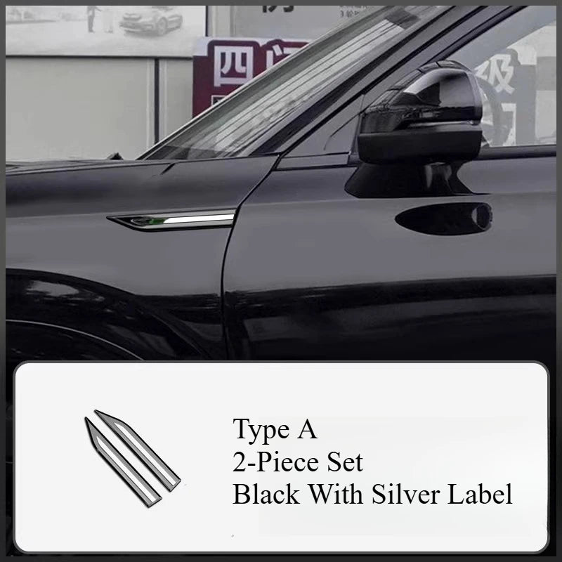Blade Style Fender Side Trim Sticker Set for Car Exterior
