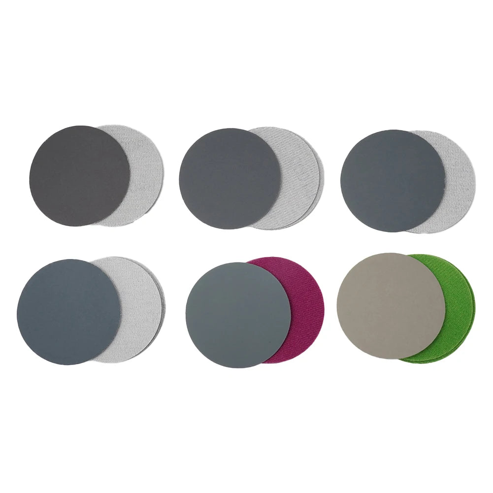 30pcs 3-Inch 75mm Wet/Dry Hook and Loop Sanding Discs, 800-3000 Grit Sandpaper
