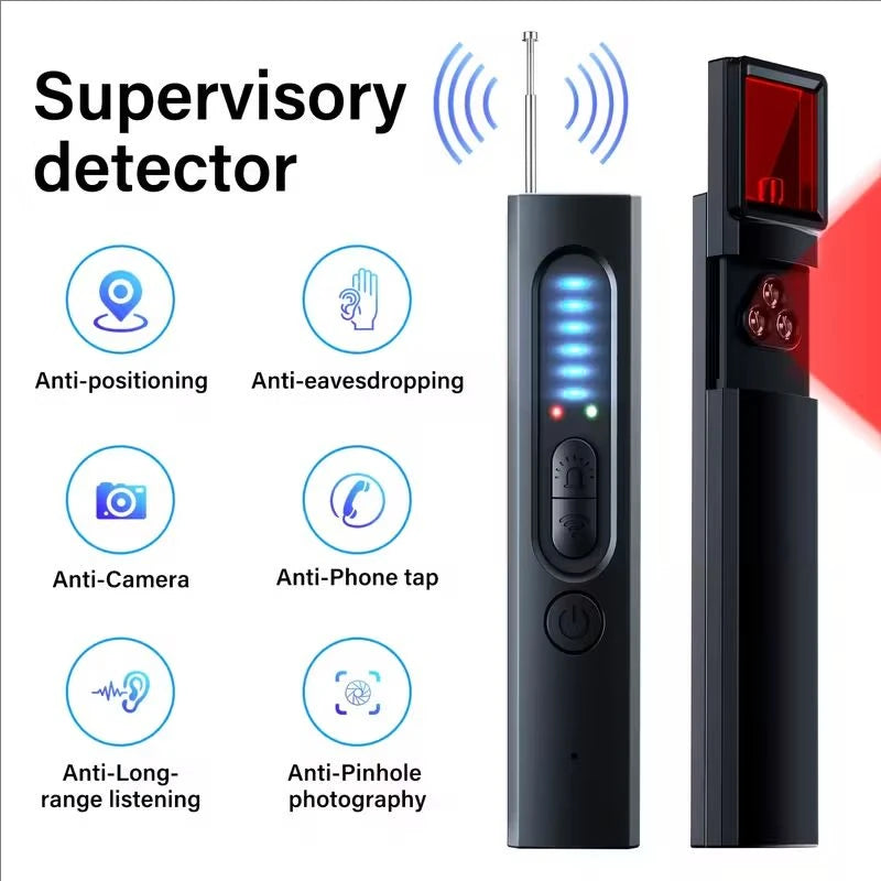 Hidden Camera & GPS Tracker Detector, RF Wireless Signal Scanner
