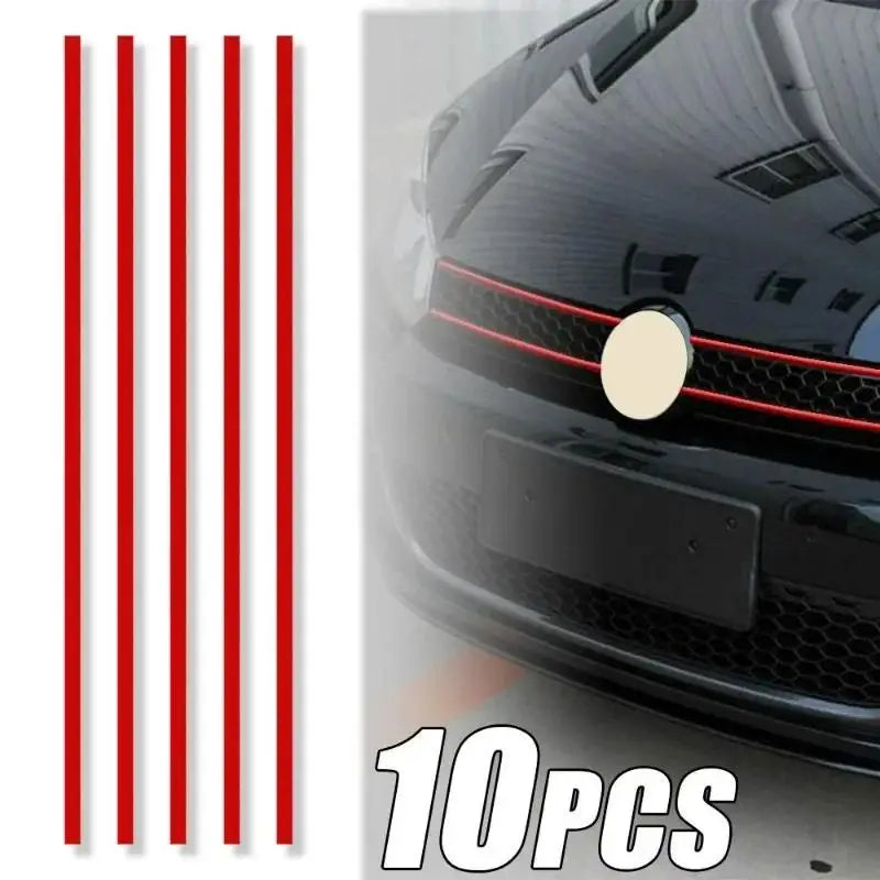 Reflective Waterproof Car Stickers (5-Pack) for Hood & Grille