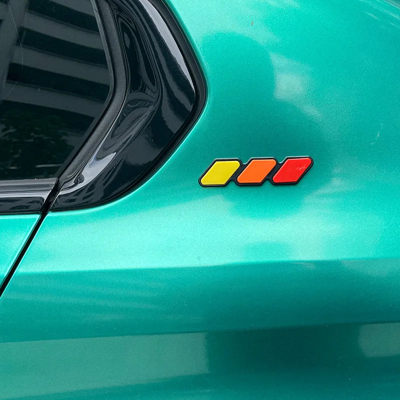 3D Tri-Color Stripe Car Sticker for Toyota Tacoma, 4Runner, Tundra