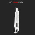 Stainless Steel Box Cutter18MM Retractable Utility Knife Heavy Duty  нож 6 In 1 Multifunctional Pocket Knife Couteau Stationery