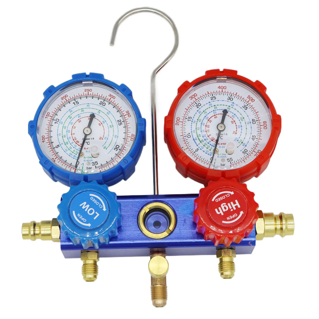 AC Air Condition Manifold Gauge Set For R22 R410A R134a R404A Manifold Gauge Set Kit Auto Refrigerant Diagnostic Tool Kit