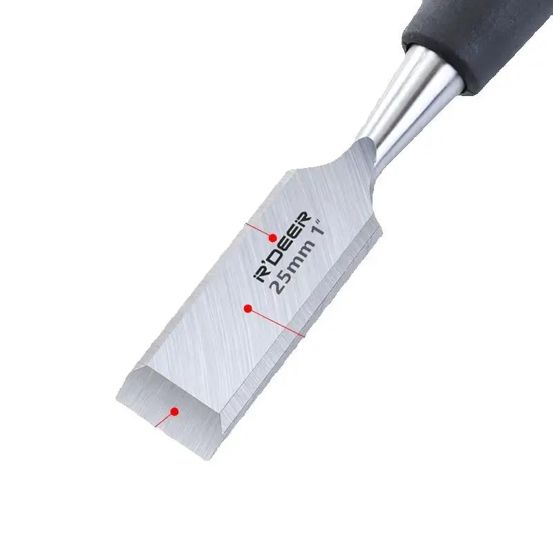 7.5-Inch Carbon Steel Wood Chisel with Anti-Slip Handle