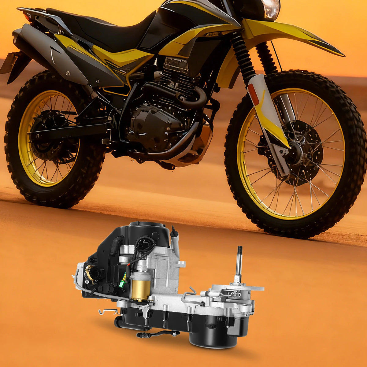 150cc GY6 CVT Scooter Engine Kit, Electric/Kick Start
