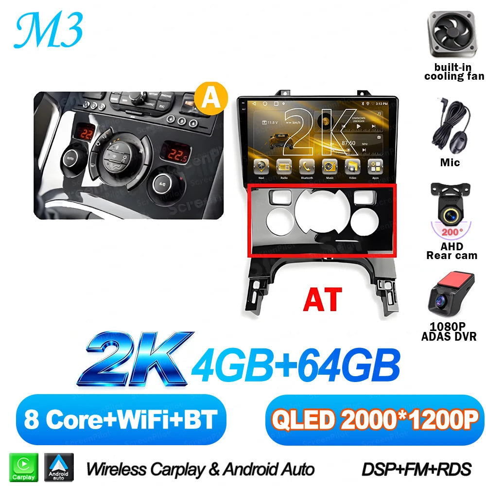 Peugeot 3008/5008 9" Android CarPlay Multimedia Player - image 7