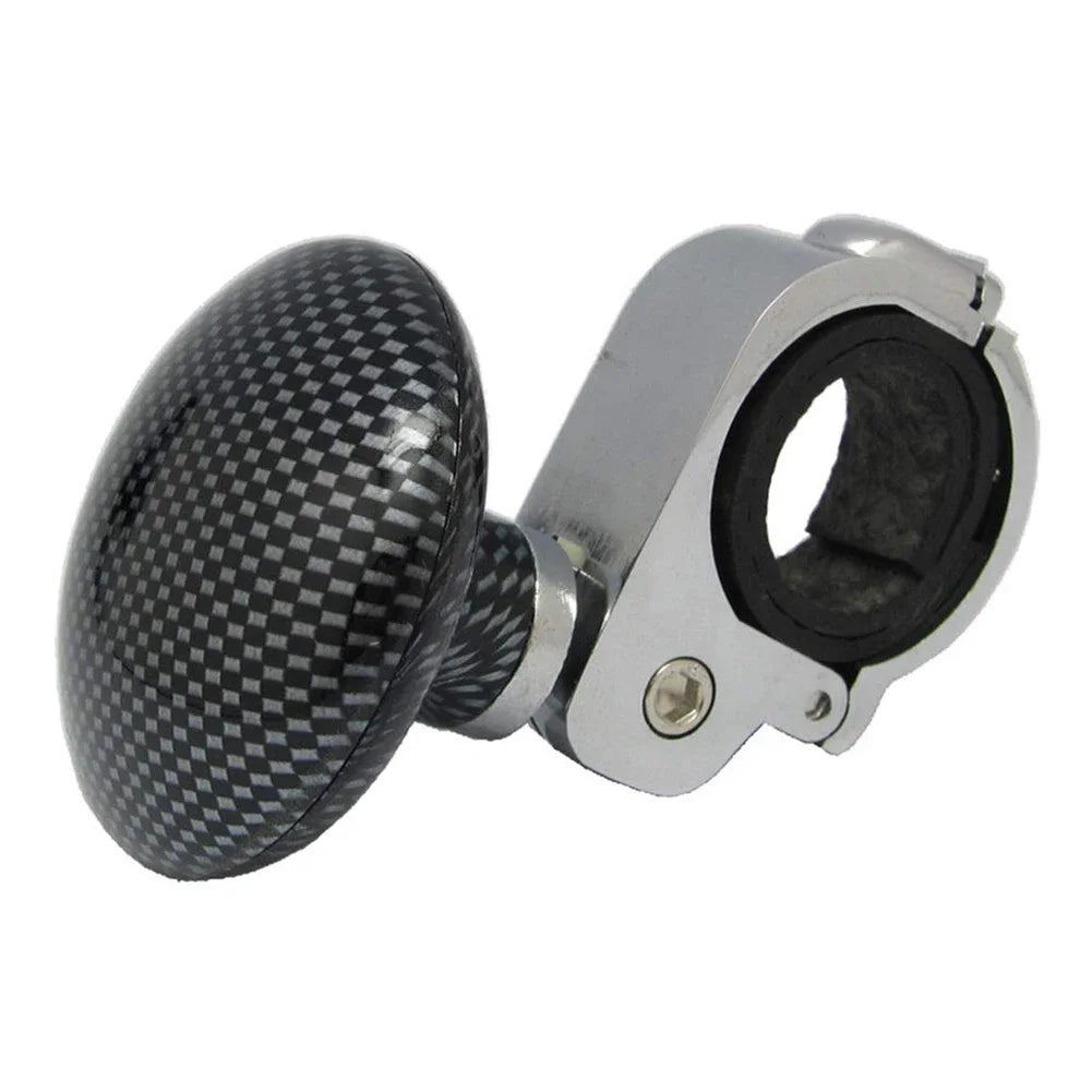 The New Durable Anti-slip Stylish Carbon Fiber Car Steering Wheel Auxiliary Control Knob Ball Booster Steering Wheels