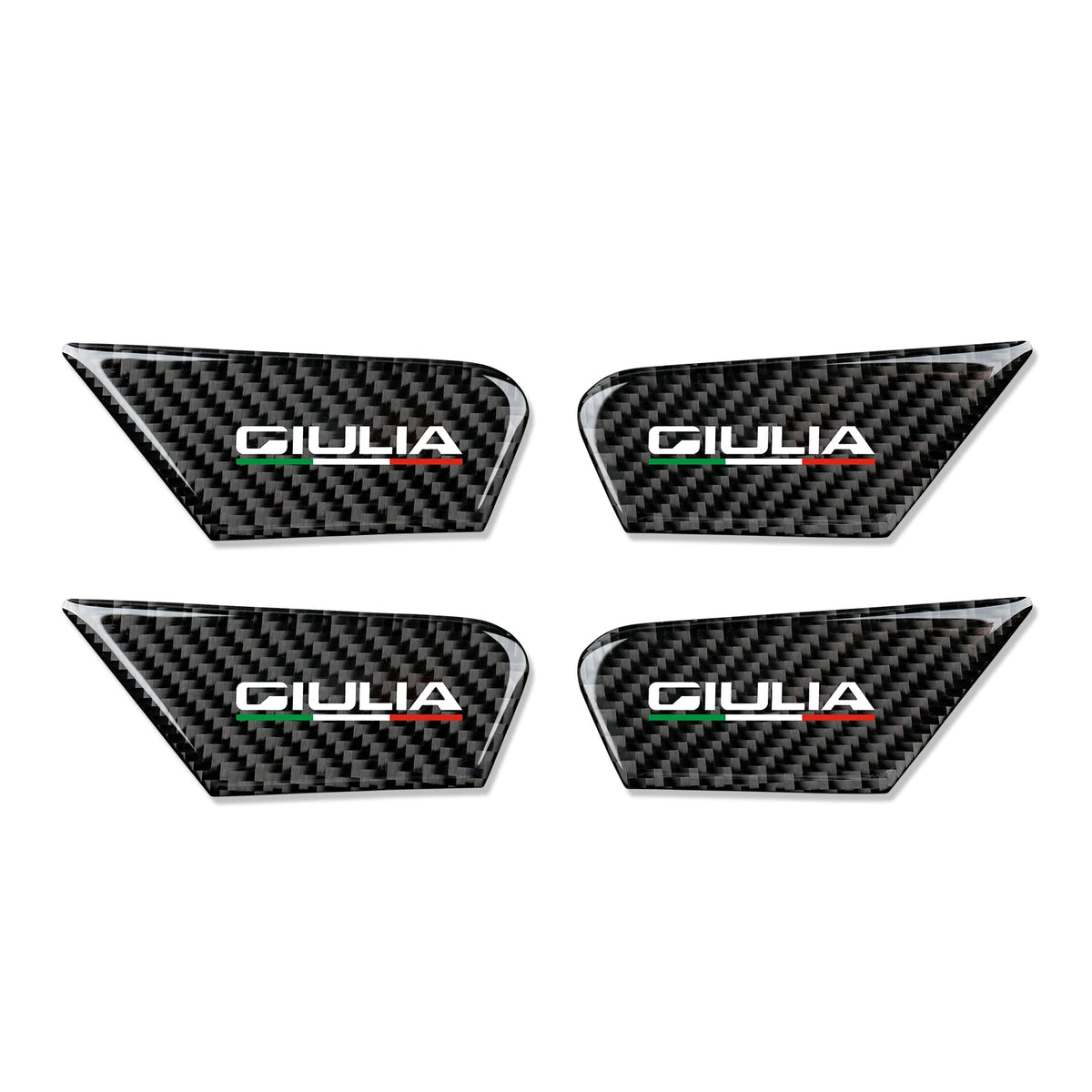 Carbon Fiber Interior Trim Stickers for Alfa Romeo Giulia and Stelvio