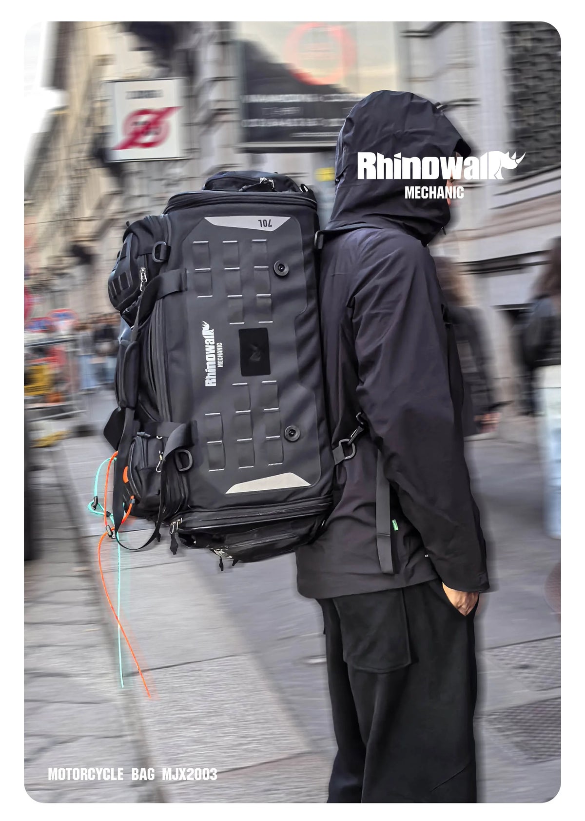 Rhinowalk 70L Magnetic Motorcycle Saddle Bag - image 15