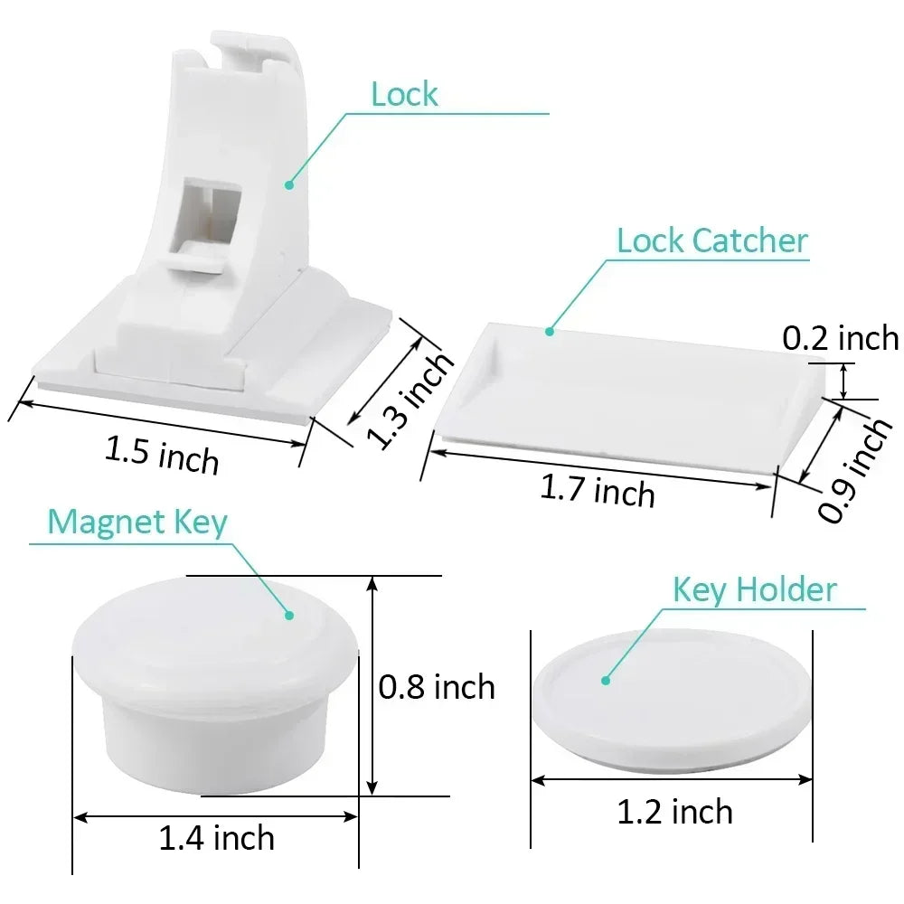 Magnetic Invisible Child Safety Locks for Drawers & Cabinets - image 6