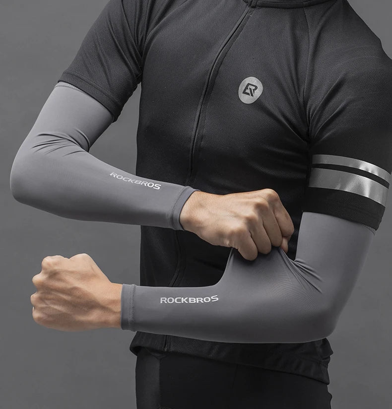 ROCKBROS Ice Fabric UV400 Arm Sleeves for Sports - image 14