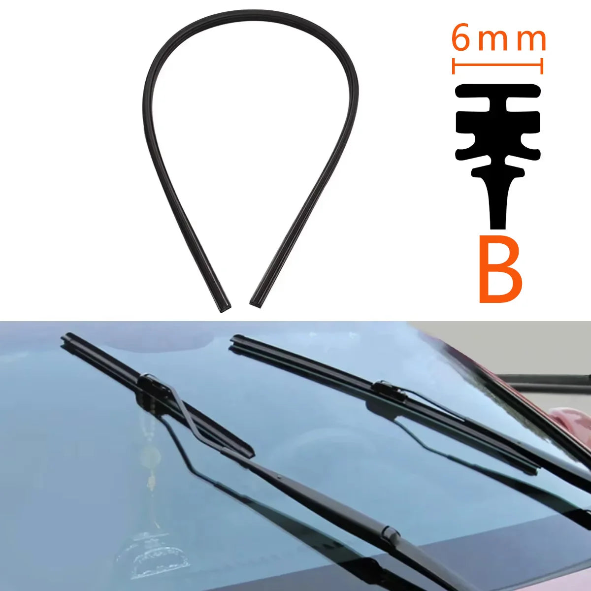 Car Windshield Wiper Rubber Strips Replacement Blades All Types and Seasons