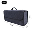 Foldable Felt Car Trunk Storage Box, Dark Gray