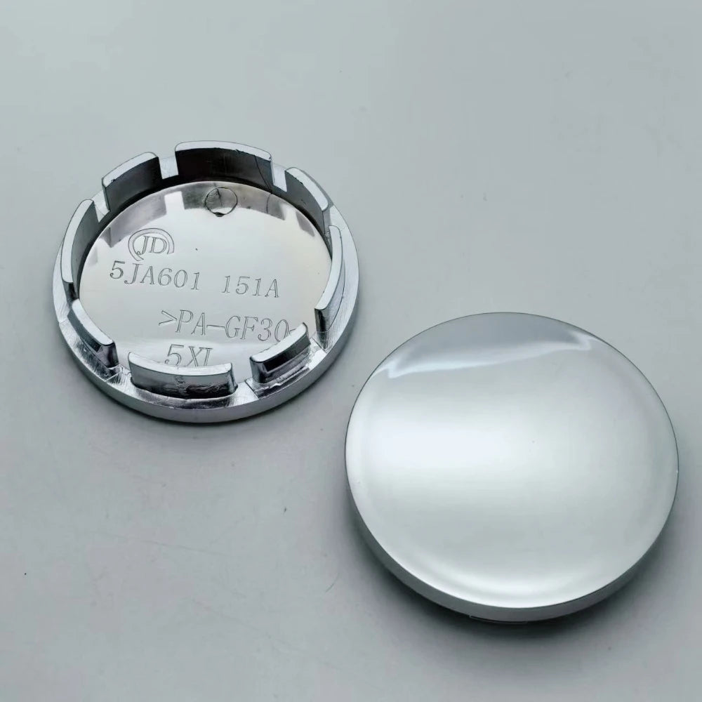 56mm Blank ABS Wheel Center Caps, Universal 4-Pack - image 3