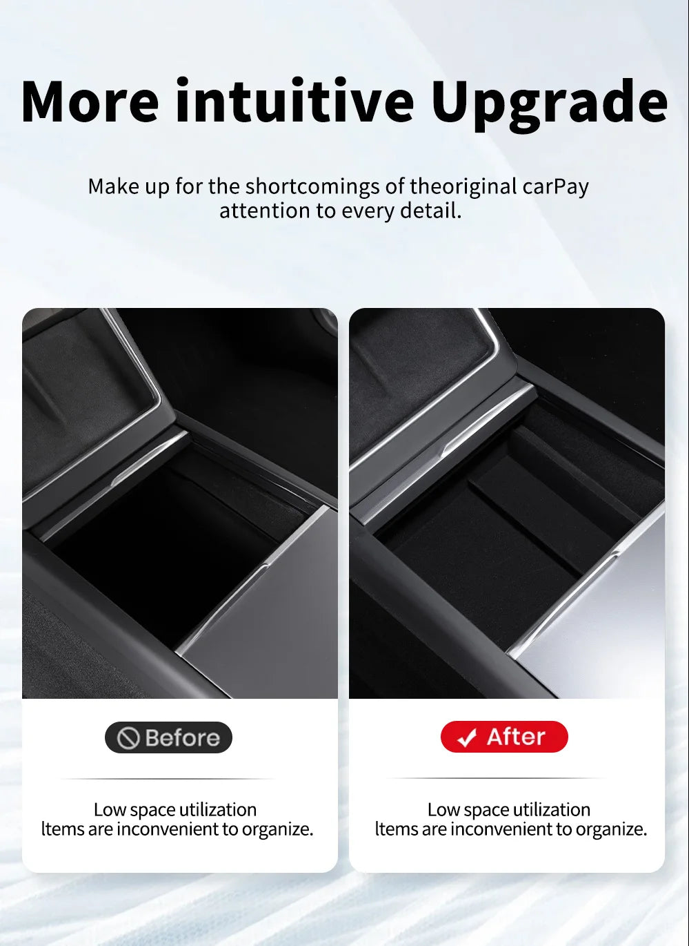 Center Console Storage Box for Tesla Model 3 and Model Y