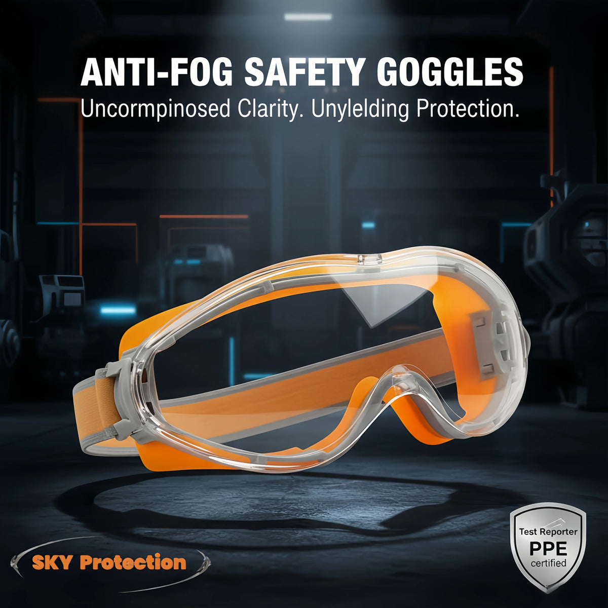 Splash-Proof Dust-Proof Safety Goggles for Work & Lab