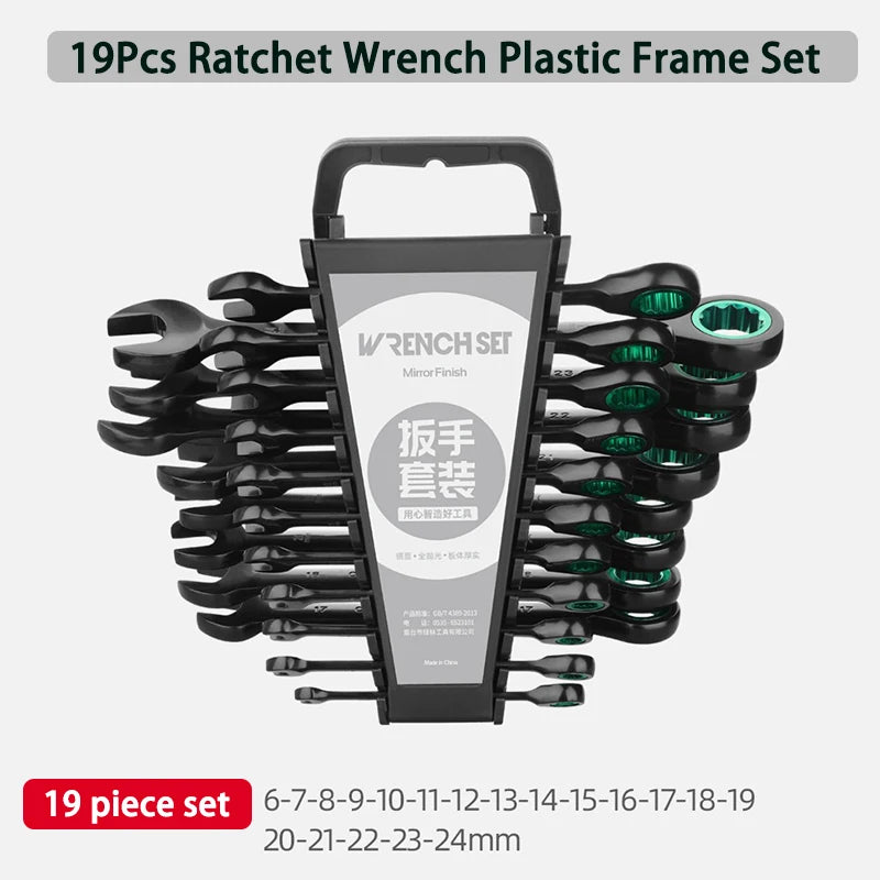 Dual-Purpose Ratchet Wrench Set Labor-Saving Multifunctional Hand Tools Kit