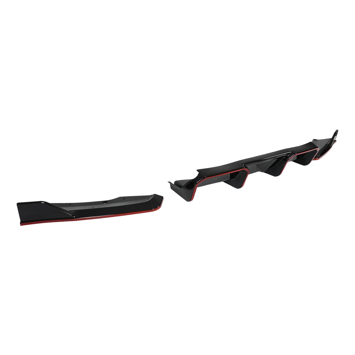 Rear Bumper Diffuser for Hyundai Elantra N 2024-2026, Gloss Black - view 24