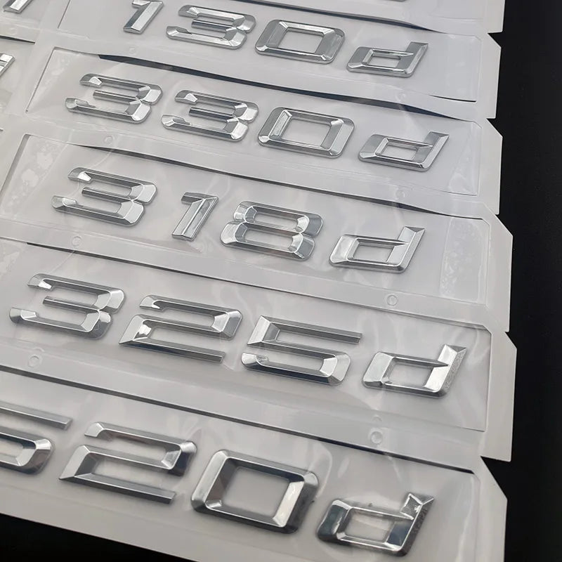3D ABS Letter and Number Trunk Badge Emblem Set for Cars - view 17