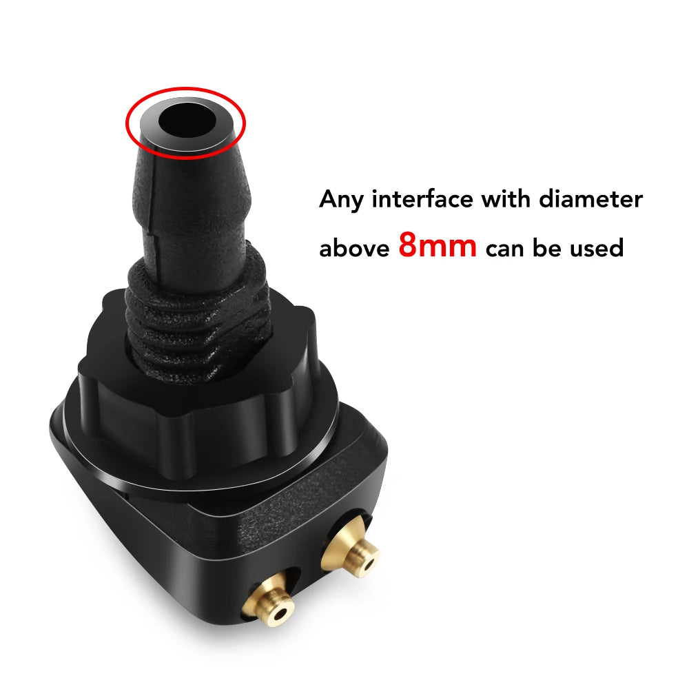 Windshield Washer Nozzles 2Pc – Adjustable Front Spray Jeep Dodge Ram - image 6