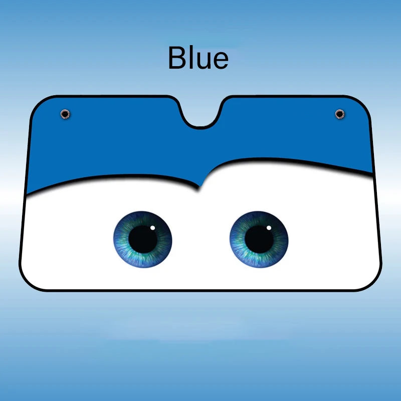 Cartoon Eyes Windshield Sunshade, 130 x 70cm