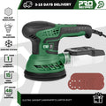 400W Electric Sander Machine 230V with 7-Speed Transmission 125mm Sanding Pad Dust Collector And 21pcs Sandpapers PROSTORMER