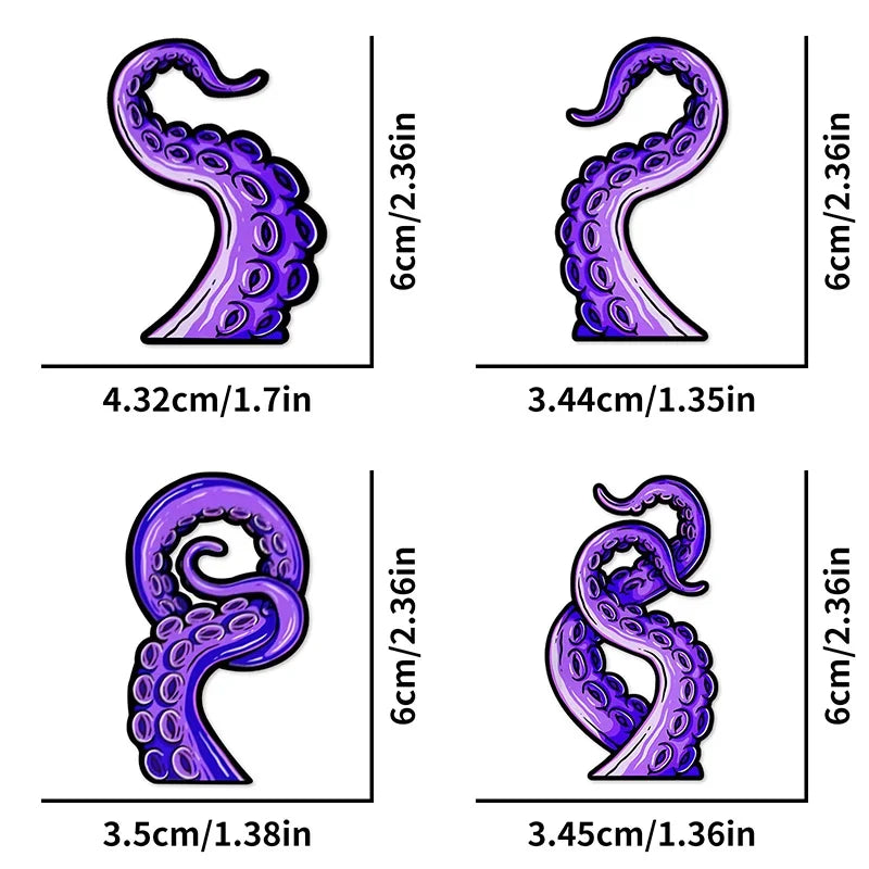 Sea Monster Tentacles Scooter and Motorcycle Vinyl Decals - view 12