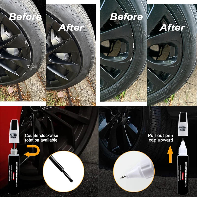 Automotive Wheel Touch-Up Paint Pen for Chips and Scratches