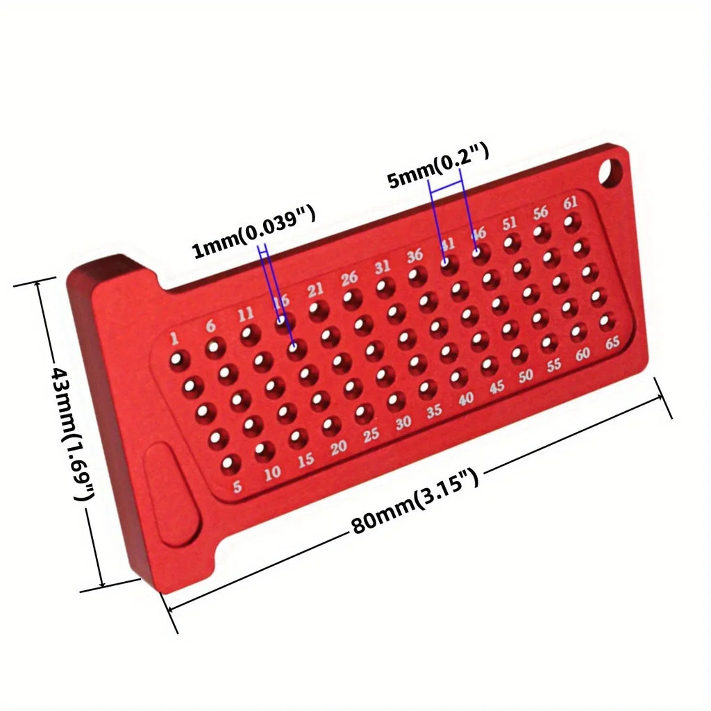 Aluminum Woodworking Scribe T-Square Ruler, Metric Inch Marking Gauge - image 25