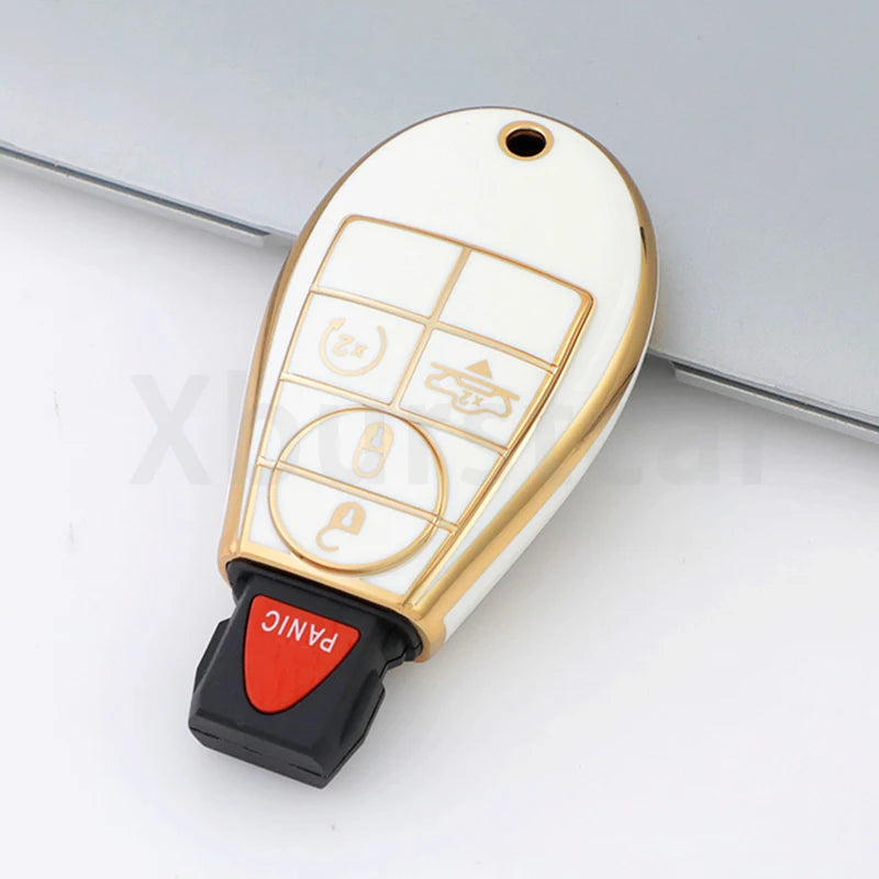 TPU Car Key Fob Cover Case for Dodge Jeep Chrysler - image 9