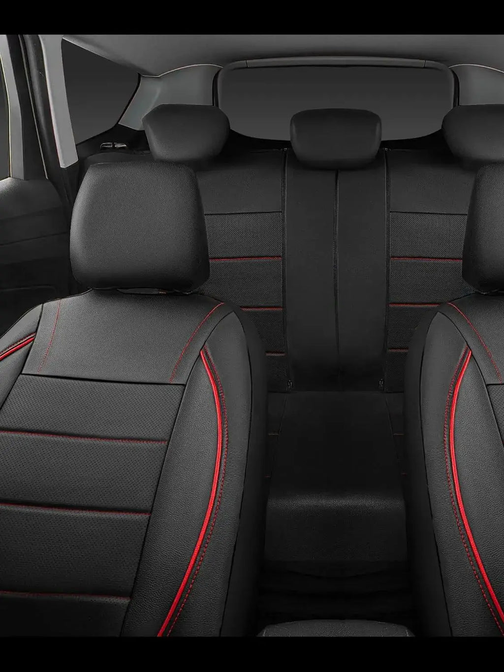 Universal Leather Car Seat Covers Simple Style Breathable  Full Set or Front Pair
