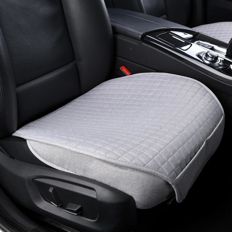 Breathable Flax Car Seat Cushions, Front, Rear and Full Sets